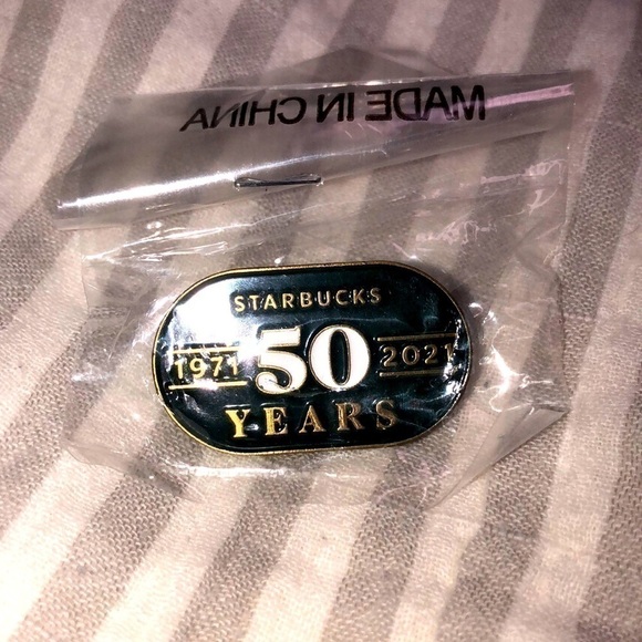 NEW STARBUCKS 50th ANNIVERSARY PIN - Picture 1 of 3